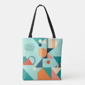 Modern Geometric Shopper Tas (Achterkant)