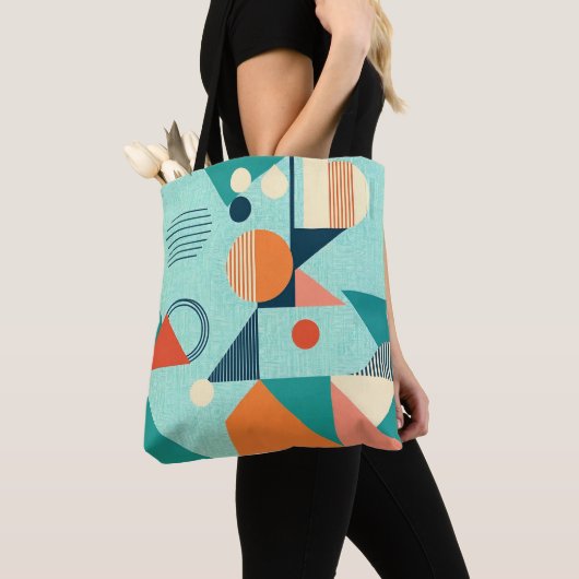 Modern Geometric Shopper Tas (Dichtbij)