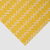 Modern Geometric Simple Shapes Pattern Yellow Tissuepapier (Detail)