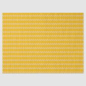 Modern Geometric Simple Shapes Pattern Yellow Tissuepapier (Voorkant)