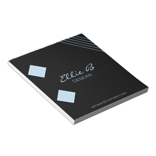 Modern Geometric Sleek Minimalist  Notitieblok (Schuin)