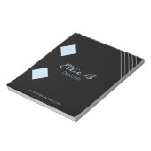 Modern Geometric Sleek Minimalist  Notitieblok (Linkerzijde)