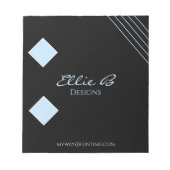 Modern Geometric Sleek Minimalist  Notitieblok (Voorkant)