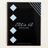 Modern Geometric Sleek Minimalist  Planner (Voorkant)