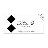 Modern Geometric Sleek Minimalist  Zelfinktende Stempel (Design)