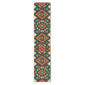 Modern Geometric Southwest Style  Korte Tafelloper (Voorkant)