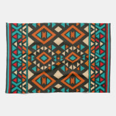 Modern Geometric Southwest Style Theedoek (Horizontaal)