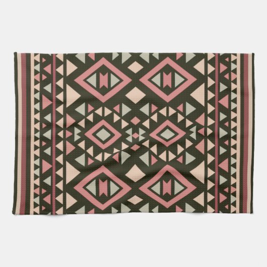 Modern Geometric Southwest Style Theedoek (Horizontaal)