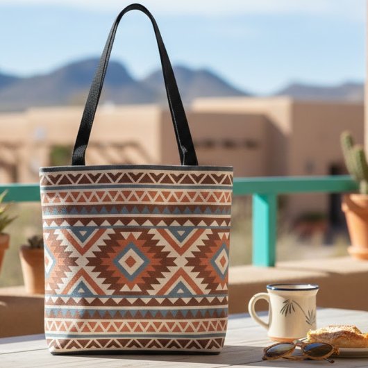 Modern Geometric Southwest Style  Tote Bag