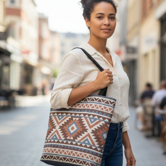Modern Geometric Southwest Style  Tote Bag
