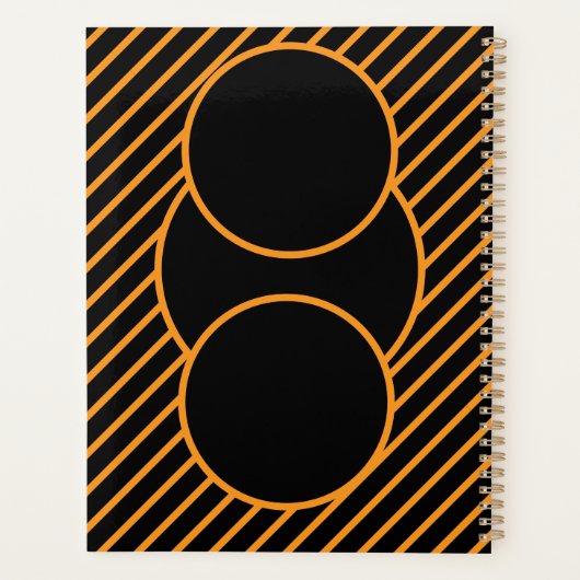 Modern Geometric Spiral Notitieboek (Achterkant)