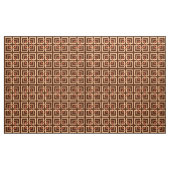 Modern Geometric Squares, Chocolate Brown and Tan Stof (Yard (91,4 cm))