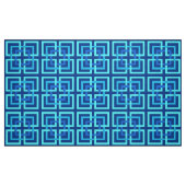 Modern Geometric Squares, Cobalt and Sky Blue Stof (Fat Quarter)