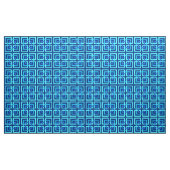 Modern Geometric Squares, Cobalt and Sky Blue Stof (Yard (91,4 cm))