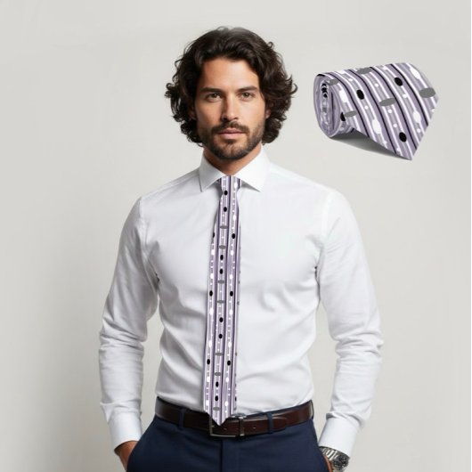 Modern geometric stropdas