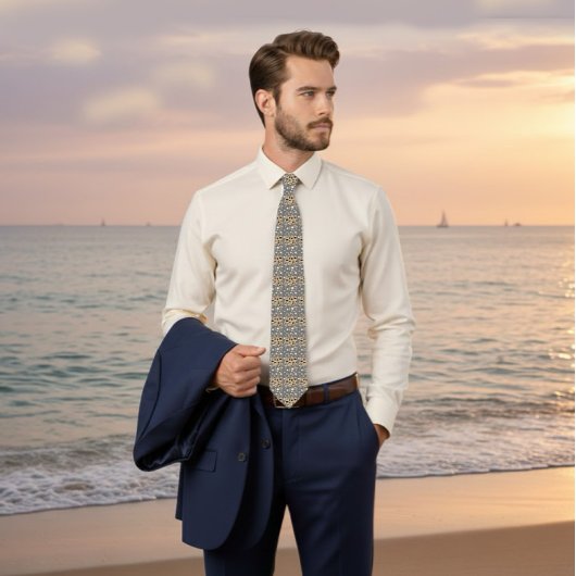 Modern geometric stropdas