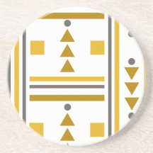 Modern Geometric Style Stone Onderzetter