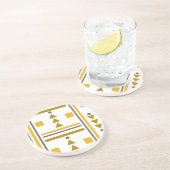 Modern Geometric Style Stone Onderzetter (Zijkant)