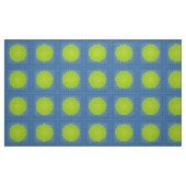 Modern Geometric Sunburst - Limoen en Denim Blue Stof (Fat Quarter)