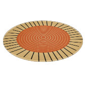 Modern Geometric Sunburst - Mandarijns Oranje Snijplank (Hoek)