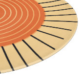 Modern Geometric Sunburst - Mandarijns Oranje Snijplank (Hoek)