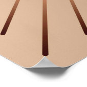 Modern Geometric Sunburst - Peach and Tan Poster (Hoek)