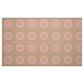 Modern Geometric Sunburst - Peach and Tan Stof (Fat Quarter)