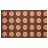 Modern Geometric Sunburst - Peach en Brown Stof (Fat Quarter)