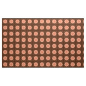 Modern Geometric Sunburst - Peach en Brown Stof (Yard (91,4 cm))