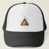 Modern Geometric Triangle Trucker Hat – Minimalist Trucker Pet (Voorkant)
