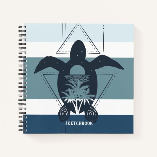 Modern Geometric Turtle Bullet Journal Notitieboek (Voorkant)