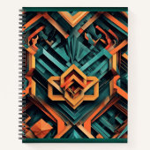 Modern Geometric Vibes Notitieboek (Voorkant)