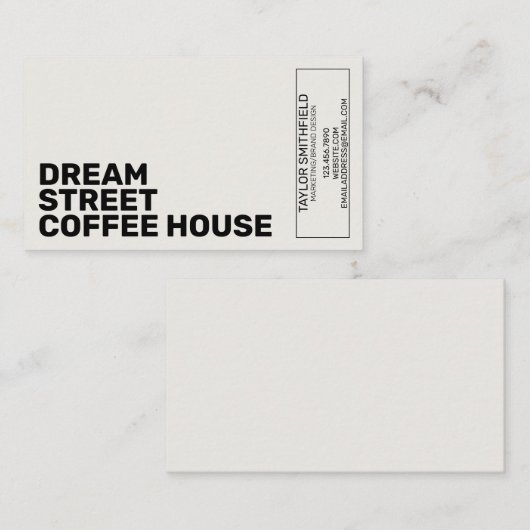 MODERN GEOMETRIC VISITEKAARTJE (Voorkant / Achterkant)