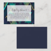 Modern Geometric Vrijgezellenfeest Behuizing Kaart (Voorkant / Achterkant)