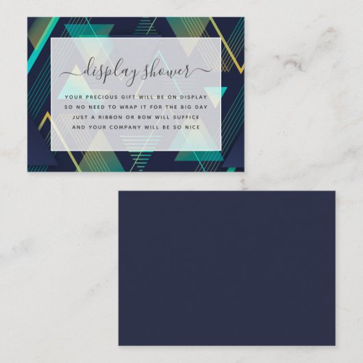 Modern Geometric Vrijgezellenfeest Behuizing Kaart (Voorkant / Achterkant)