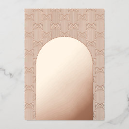 Modern Geometric Wedding Folie Uitnodiging