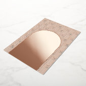 Modern Geometric Wedding Folie Uitnodiging (Gedraaid)