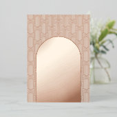 Modern Geometric Wedding Folie Uitnodiging (Staand Voorkant)