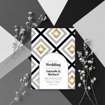 Modern Geometric Wedding