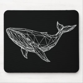 Modern Geometric Whale Mousepad Muismat