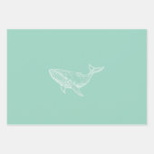 Modern Geometric Whale Wrapping Paper (Voorkant 3)