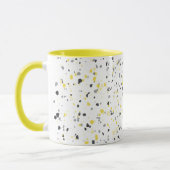 Modern Geometric Yellow Grey Terrazzo Pattern Mok (Links)
