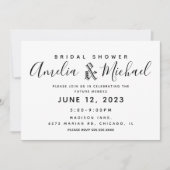 Modern Geometrical Gold en zwart Vrijgezellenfeest Kaart (Voorkant)