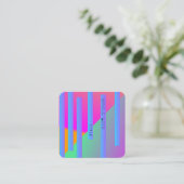 Modern Geometrical Shapes DJ Club Musician Vierkante Visitekaartje (Staand voorkant)