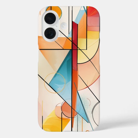 Modern geometrisch Abstract driehoeksontwerp Case-Mate iPhone Case (Achterkant)