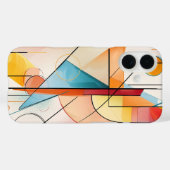 Modern geometrisch Abstract driehoeksontwerp Case-Mate iPhone Case (Achterkant (horizontaal))