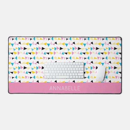 Modern Geometrisch Abstract Gepersonaliseerd Voorn Bureaumat (Keyboard & Muis)