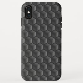 Modern geometrisch Abstract honingraatblok zwart Case-Mate iPhone Case