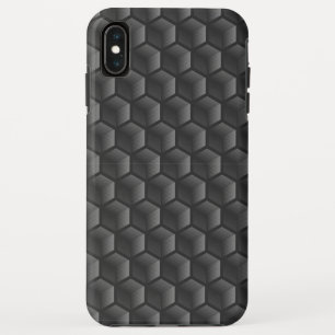 Modern geometrisch Abstract honingraatblok zwart Case-Mate iPhone Case