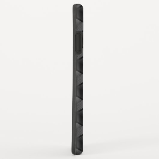 Modern geometrisch Abstract honingraatblok zwart Case-Mate iPhone Case (Achterkant/rechts)